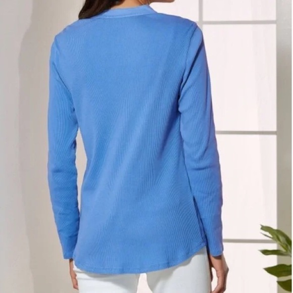 Soft Surroundings Henley Rissani Button Down Shirt - Picture 4 of 10